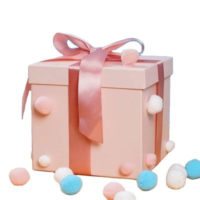 Customize End Boutique Luxury Paper Gift Box With Ribbon Lid for Birthday Christmas