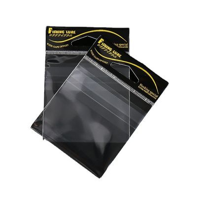 Transparent Header Card Cellophane Self Adhesive Packing OPP Bag for Fishing Hooks