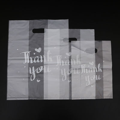 Customized Eco Friendly Tote Bag THANKYOU Plastic Shopping Bag with 50-200microns Thickness