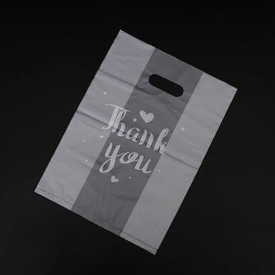 Customized Eco Friendly Tote Bag THANKYOU Plastic Shopping Bag with 50-200microns Thickness