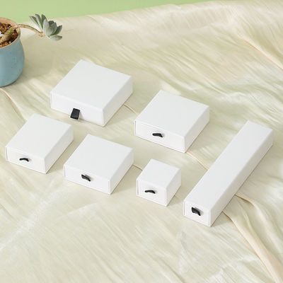 Custom Logo Size Luxury Sliding Box with Ribbon Cord Gift Jewelry Box Set Drawer Box