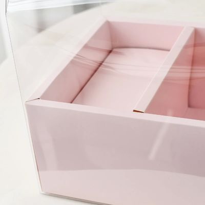 DIY Transparent Flower Cake Boxes PVC Wedding Christmas Birthday Gift Packaging with Handles