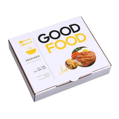 Slotted Boxes 9 Inch Corrugated Disposable Paper Lunch Box for Baking and Takeaway