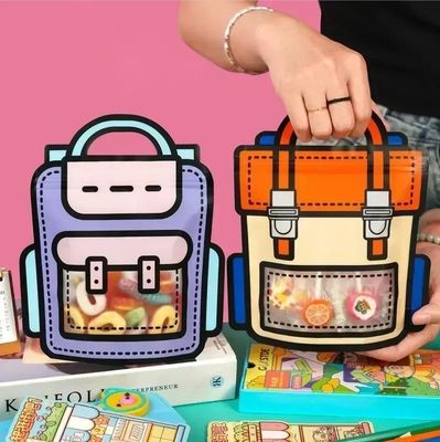 Window Opening Self-Sealing Bag for Cute Cartoon Shaped Packaging of Snacks and Candy