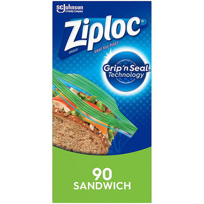 Daily Food Packaging LDPE Freezer Ziplock Bags for Sandwich Snacks in Customized Color