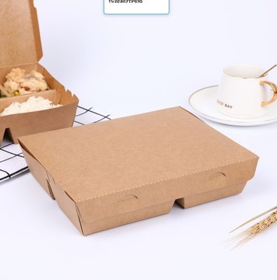 Craft Paper Printed Container Tray for Sushi Food Slim Japanese Packaging Take Away Disposable