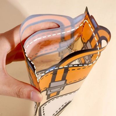 Customizable and Fun Transparent Cartoon Reusable Backpack Shaped Zipper Plastic Gift Bag