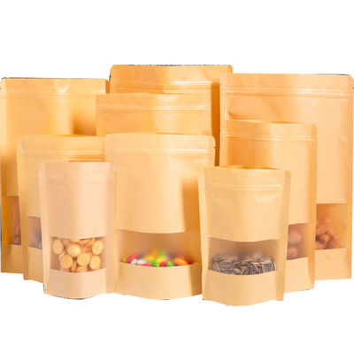 Leak-Proof And Moisture-Proof Kraft Paper Window Bag For Food Packaging