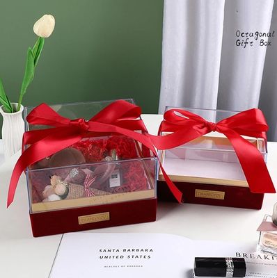 Paper Gift Packing Box for Candle Custom Logo Luxury Transparent Acrylic Storage Box