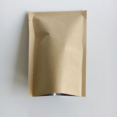 0.14MM Thickness Eco-Friendly Kraft Paper Bag with Aluminum Foil and Gravure Printing