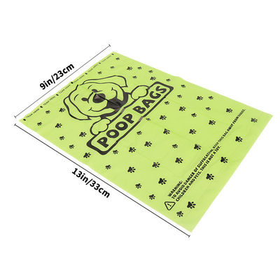 Pet Dog Cat Plastic Garbage Bag with Degradable Material PE Unit Roll and OEM Logo