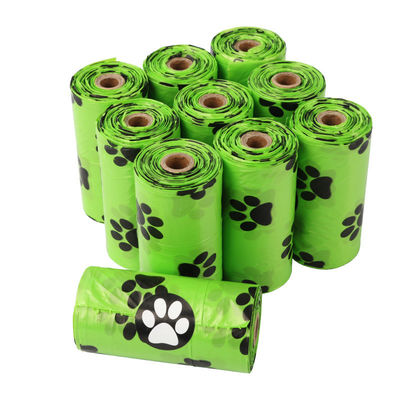 Pet Dog Cat Plastic Garbage Bag with Degradable Material PE Unit Roll and OEM Logo