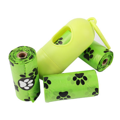 Pet Dog Cat Plastic Garbage Bag with Degradable Material PE Unit Roll and OEM Logo