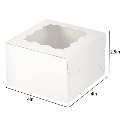 Customized Color 10x10x10 Square Cake Boxes for Packaging Desserts and Pastries