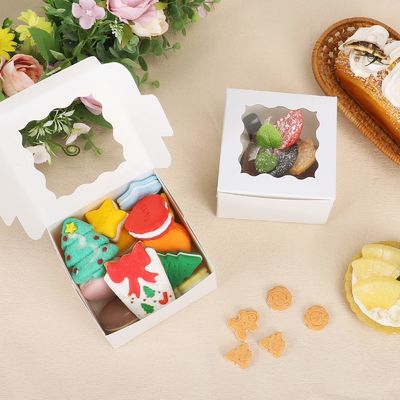 Customized Color 10x10x10 Square Cake Boxes for Packaging Desserts and Pastries