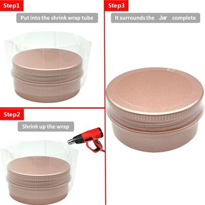 Custom Size Clear Packaging Film for Bottle Shrink Band Moisture Proof Shrink Sleeve