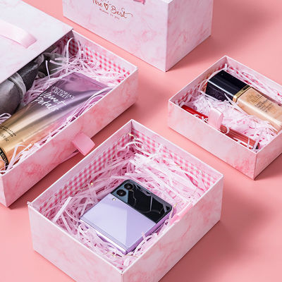 Corrugated Board Customized Color Custom Logo Jewelry Packaging Magnetic Closure Box