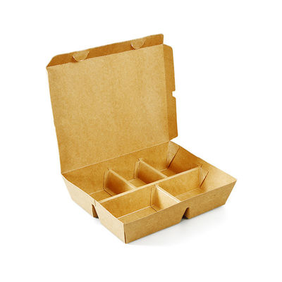 Personalised Snack Wrap Kraft Paper Fast Food Packaging Boxes Disposable 5 S