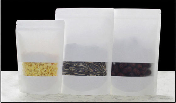 50-200microns Thickness Stand Up Pouch Kraft Paper Bags for Tea Bag Packaging