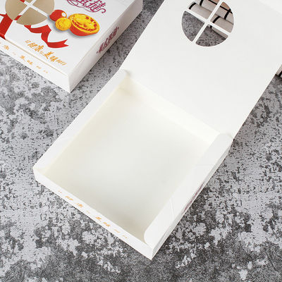 Baking Pastry Gift Box Delicious Food Packaging with 300G White Card and W9 Material