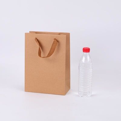Gravnre Printing Recyclable Kraft Paper Bag for Household Products Grocery Shopping