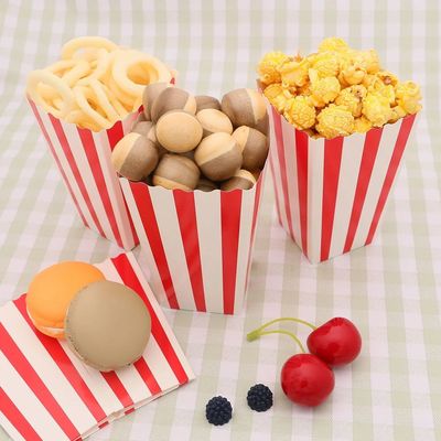 Customized Snack Popcorn Potato Chip Bags and Chips Candy Bread Boxes for Cinema Takeout