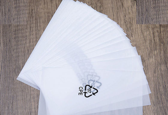 30-200 Thickness White Custom Spot CPE Plastic Bag for Electronic Packaging and Storage