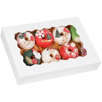 Customer Specific Requirement Met 12x12x12 Custom Size Cupcake Boxes with Clear Windows