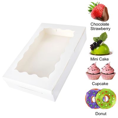 Customer Specific Requirement Met 12x12x12 Custom Size Cupcake Boxes with Clear Windows