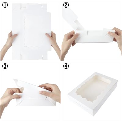 Customer Specific Requirement Met 12x12x12 Custom Size Cupcake Boxes with Clear Windows
