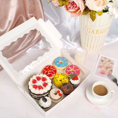 Customer Specific Requirement Met 12x12x12 Custom Size Cupcake Boxes with Clear Windows