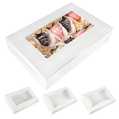 Customer Specific Requirement Met 12x12x12 Custom Size Cupcake Boxes with Clear Windows