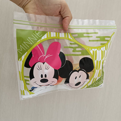Durable Double Zip Lock Bag In Plastic Sandwich Zipper PE Resealable Freezer Fruit Storage Bags