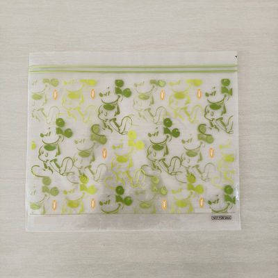 Durable Double Zip Lock Bag In Plastic Sandwich Zipper PE Resealable Freezer Fruit Storage Bags