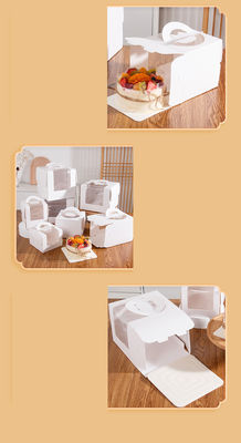 Big Transparent Window Disposable Cake Box for Birthday Cake in Bakery Shop