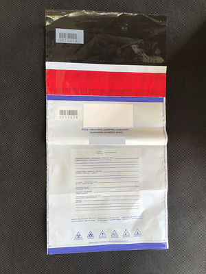 ISO9001 Certified Cash Security Courier Plastic Bag for Bank Deposit Bag With Valve