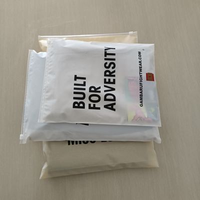 Gravure Printing Zipper Plastic Bag for Garment Packaging Custom Logo and Waterproof