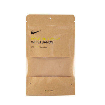 Custom Logo Printing Food Grade Material Brown Kraft Paper Bag Making Machine with Window