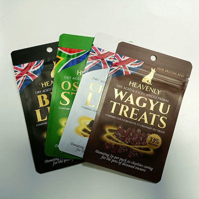 Custom Pet Wet Food Zipper Bag with Food Grade Material Water Spout and Resealable Design