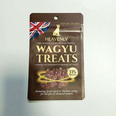 Custom Pet Wet Food Zipper Bag with Food Grade Material Water Spout and Resealable Design