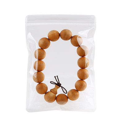 Zipper Top Sealing Small Jewelry Bags with Custom Logo Thick Clear Plastic Earring Bags