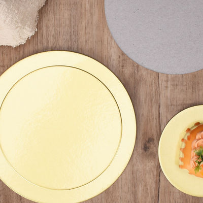 Golden Cake Boards Cardboard Food Beverage Smooth Cake Drum Round Shape for Cake Shop