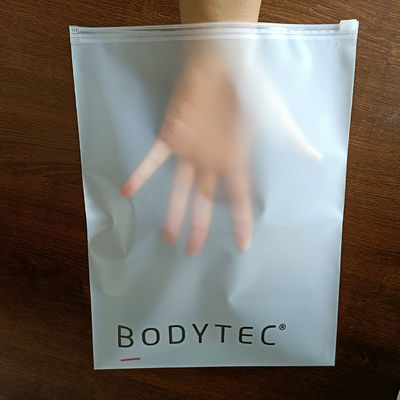 Custom Low MOQ Plastic Zipper Bag Shrink Bag for Clothing Zipper Frosted