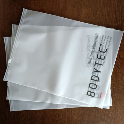Custom Low MOQ Plastic Zipper Bag Shrink Bag for Clothing Zipper Frosted