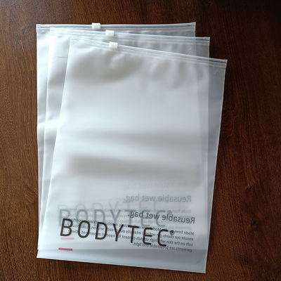 Custom Low MOQ Plastic Zipper Bag Shrink Bag for Clothing Zipper Frosted