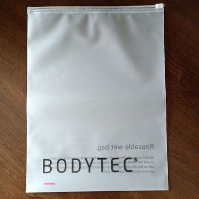 Custom Low MOQ Plastic Zipper Bag Shrink Bag for Clothing Zipper Frosted
