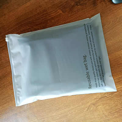Custom Low MOQ Plastic Zipper Bag Shrink Bag for Clothing Zipper Frosted