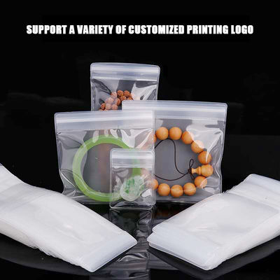 Custom LDPE Plastic Zipper Bags for Biodegradable Self Sealing Jewelry Packaging