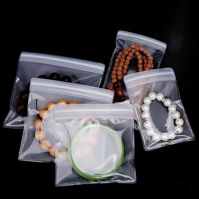 Custom LDPE Plastic Zipper Bags for Biodegradable Self Sealing Jewelry Packaging