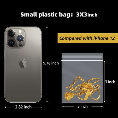 Transparent Plastic Zipper Bag with Custom Logo and Packaging Printing 1-12 Colors